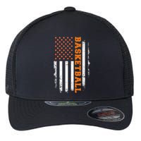 Basketball Usa Us Flag Basketball Flexfit Unipanel Trucker Cap