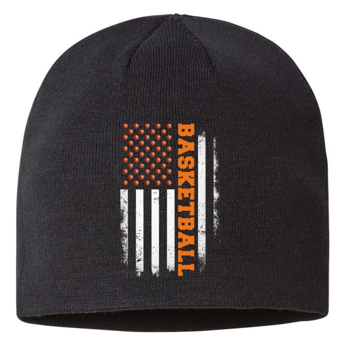 Basketball Usa Us Flag Basketball Sustainable Beanie