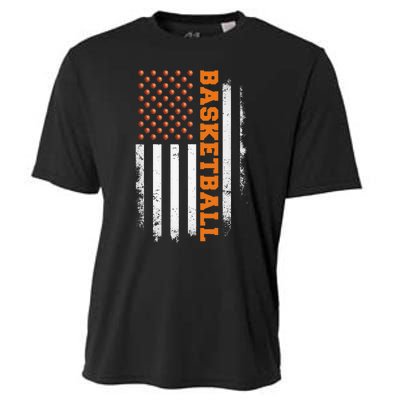 Basketball Usa Us Flag Cooling Performance Crew T-Shirt