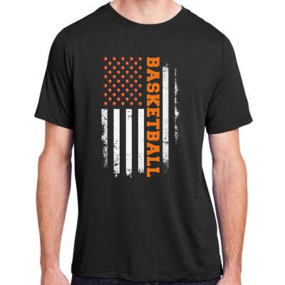 Basketball Usa Us Flag Adult ChromaSoft Performance T-Shirt