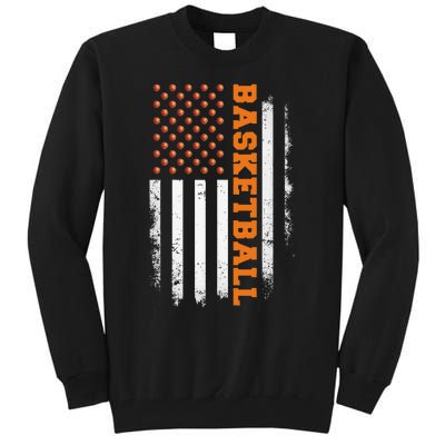 Basketball Usa Us Flag Tall Sweatshirt