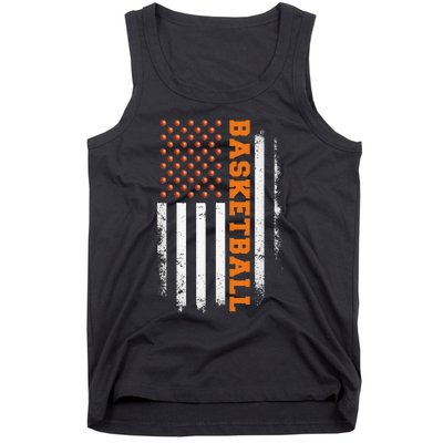 Basketball Usa Us Flag Tank Top