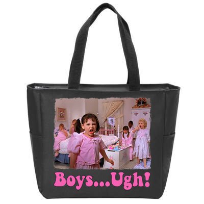 Boy Ugh Valentines Day Funny Zip Tote Bag