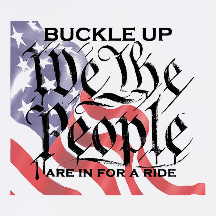 Buckle Up We The People Are In For A Ride Cool Comfort Performance Bucket Hat