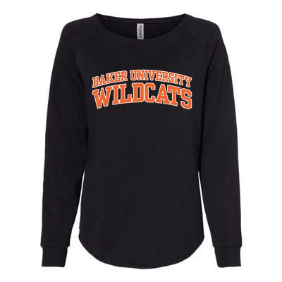 Baker University Wildcats Womens California Wash Sweatshirt