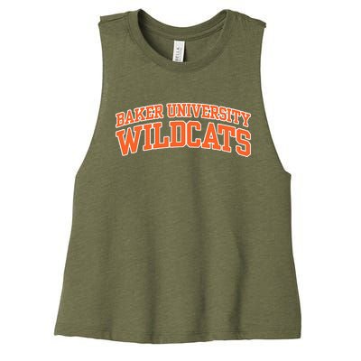 Baker University Wildcats Women's Racerback Cropped Tank