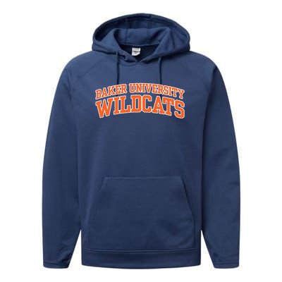 Baker University Wildcats Performance Fleece Hoodie