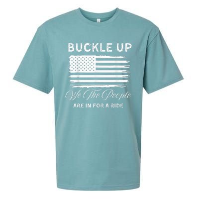 Buckle Up We The People Are In For A Ride Sueded Cloud Jersey T-Shirt