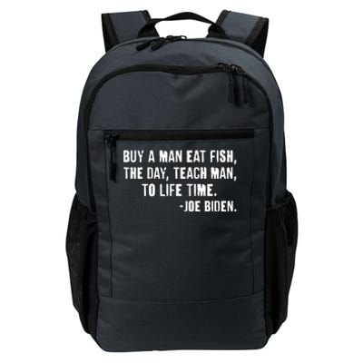 Buy A Man Eat Fish Joe Biden  Daily Commute Backpack