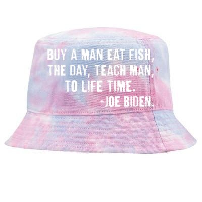 Buy A Man Eat Fish Joe Biden  Tie-Dyed Bucket Hat