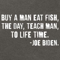Buy A Man Eat Fish Joe Biden  Cotton Canvas Backpack