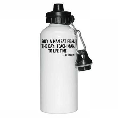 Buy A Man Eat Fish Joe Biden Scrambled Quote Aluminum Water Bottle