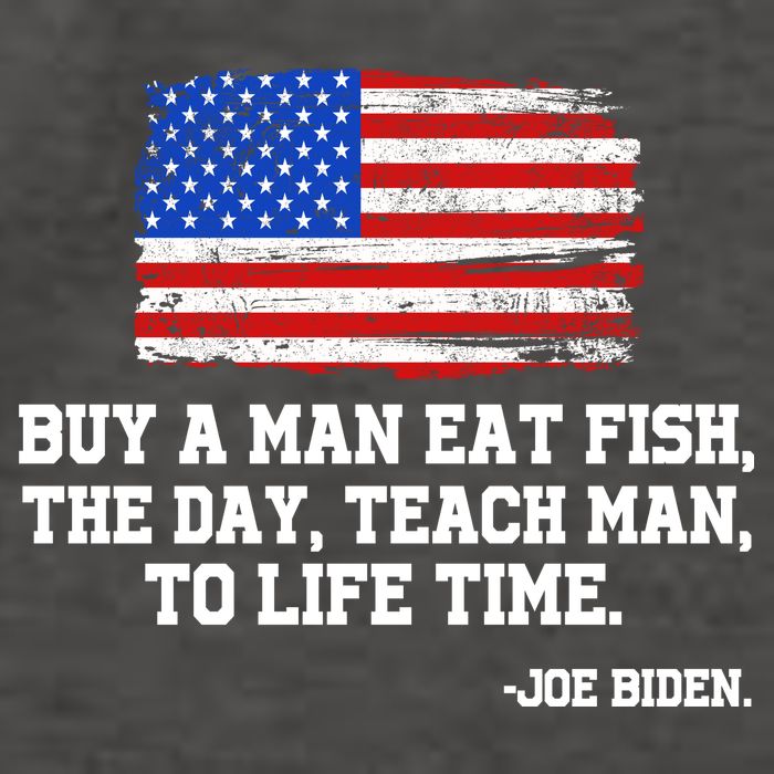 Buy A Man Eat Fish Joe Biden USA American Flag Vector Backpack