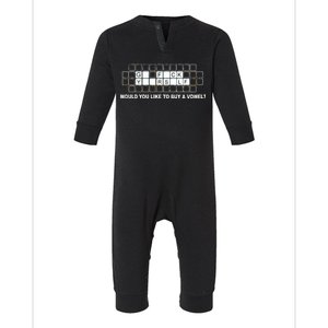 Buy A Vowel Go Fuck Yourself Funny Infant Fleece One Piece