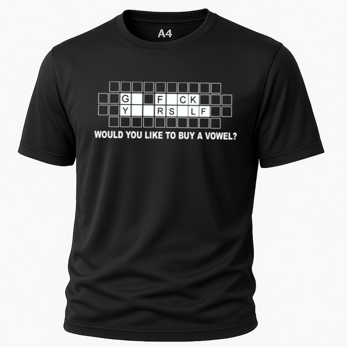 Buy A Vowel Go Fuck Yourself Funny Cooling Performance Crew T-Shirt