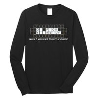 Buy A Vowel Go Fuck Yourself Funny Long Sleeve Shirt