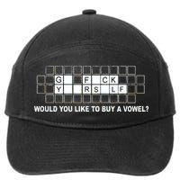 Buy A Vowel Go Fuck Yourself Funny 7-Panel Snapback Hat