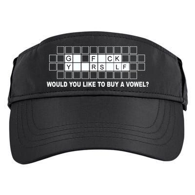 Buy A Vowel Go Fuck Yourself Funny Adult Drive Performance Visor