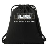 Buy A Vowel Go Fuck Yourself Funny Drawstring Bag