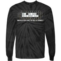 Buy A Vowel Go Fuck Yourself Funny Tie-Dye Long Sleeve Shirt