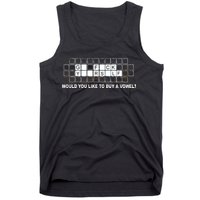 Buy A Vowel Go Fuck Yourself Funny Tank Top