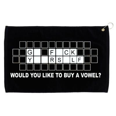 Buy A Vowel Go Fuck Yourself Funny Grommeted Golf Towel