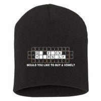 Buy A Vowel Go Fuck Yourself Funny Short Acrylic Beanie