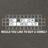 Buy A Vowel Go Fuck Yourself Funny Cotton Canvas Backpack