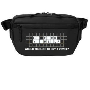 Buy A Vowel Go Fuck Yourself Funny Crossbody Pack