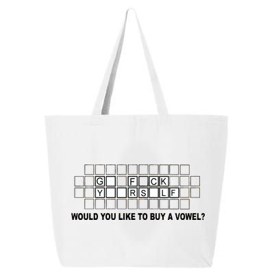 Buy A Vowel Go Fuck Yourself Funny 25L Jumbo Tote