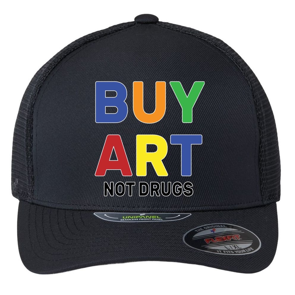Buy Art Not Drugs Logo Flexfit Unipanel Trucker Cap