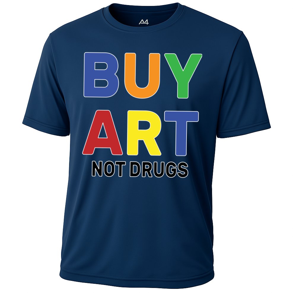 Buy Art Not Drugs Logo Cooling Performance Crew T-Shirt