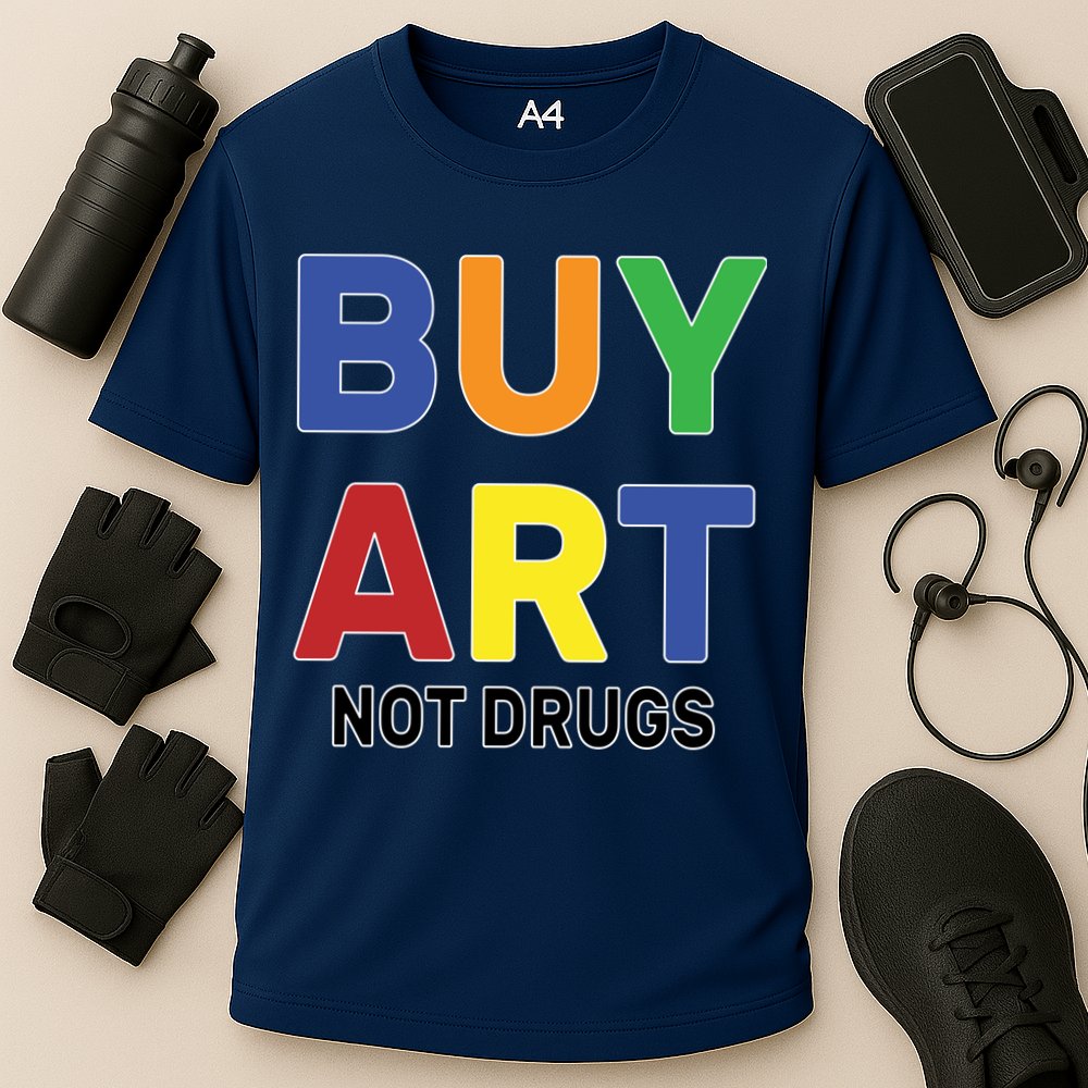 Buy Art Not Drugs Logo Cooling Performance Crew T-Shirt