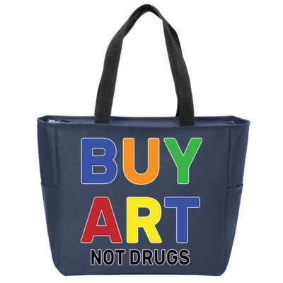 Buy Art Not Drugs Logo Zip Tote Bag