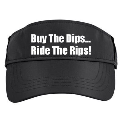 Buy The Dips Ride The Rips Stock Adult Drive Performance Visor