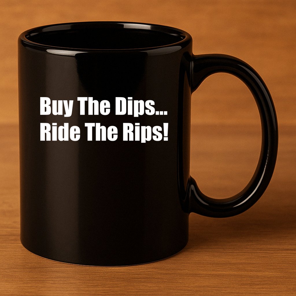 Buy The Dips Ride The Rips Stock 11oz C Handle Ceramic Mug