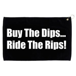 Buy The Dips Ride The Rips Stock Grommeted Golf Towel