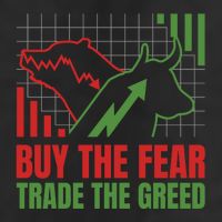Buy The Fear Trade The Greed 7 Panel Mesh Trucker Snapback Hat