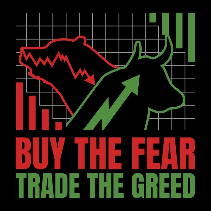 Buy The Fear Trade The Greed Zip Tote Bag