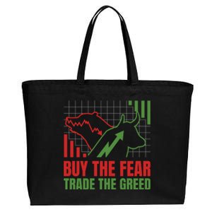 Buy The Fear Trade The Greed Cotton Canvas Jumbo Tote