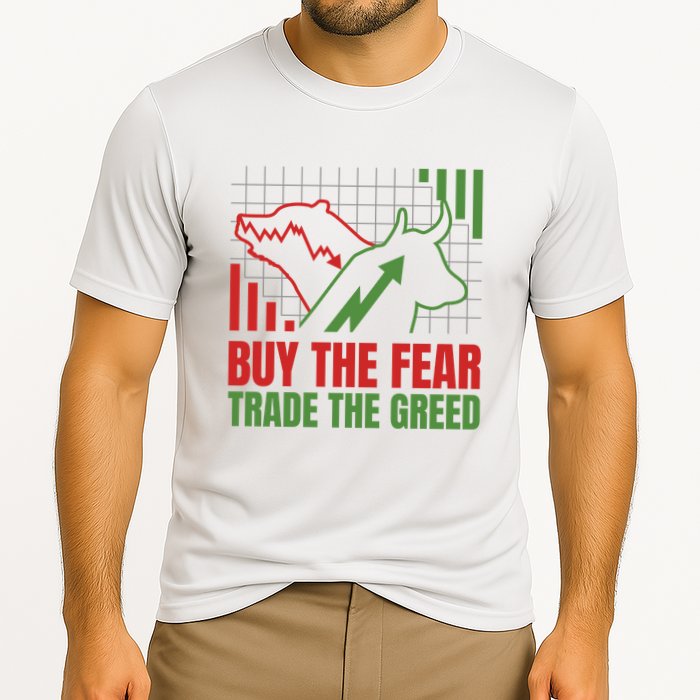 Buy The Fear Trade The Greed Cooling Performance Crew T-Shirt