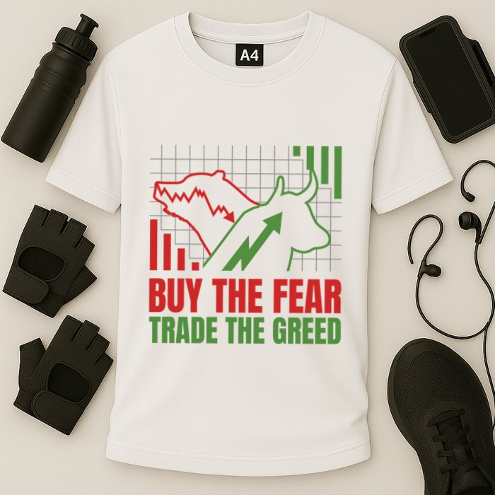 Buy The Fear Trade The Greed Cooling Performance Crew T-Shirt