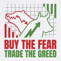 Buy The Fear Trade The Greed Cooling Performance Crew T-Shirt