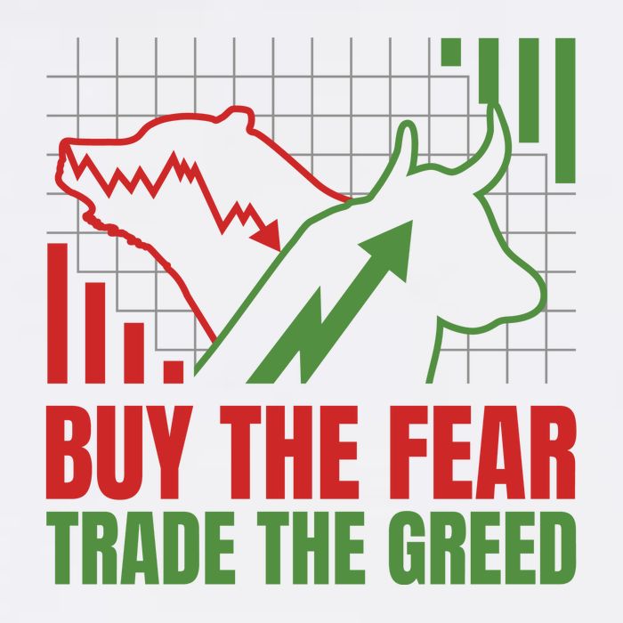Buy The Fear Trade The Greed Cooling Performance Crew T-Shirt