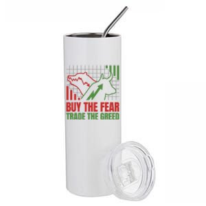 Buy The Fear Trade The Greed Stainless Steel Tumbler