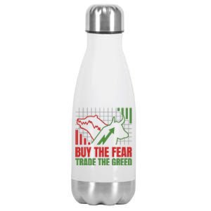 Buy The Fear Trade The Greed Stainless Steel Insulated Water Bottle