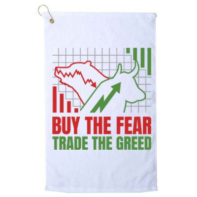 Buy The Fear Trade The Greed Platinum Collection Golf Towel