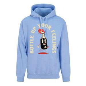 Bottle Up Your Feelings Funny Sarcastic Quote Gift Unisex Surf Hoodie