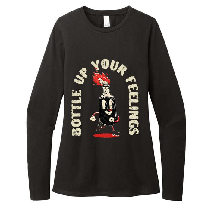 Bottle Up Your Feelings Womens CVC Long Sleeve Shirt