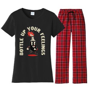 Bottle Up Your Feelings Women's Flannel Pajama Set